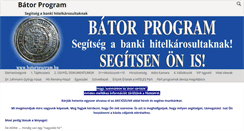 Desktop Screenshot of batorprogram.hu