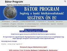 Tablet Screenshot of batorprogram.hu